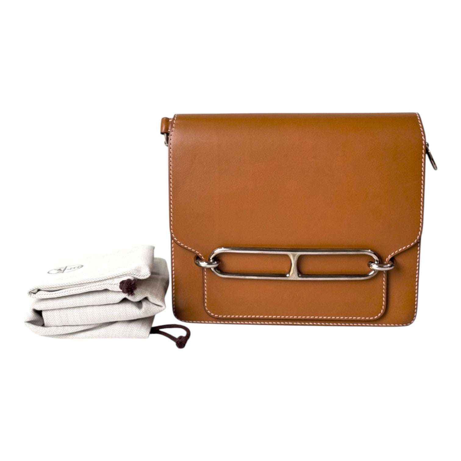 Hermes Hermes Roulis 23cm Bag in Gold Butler Leather