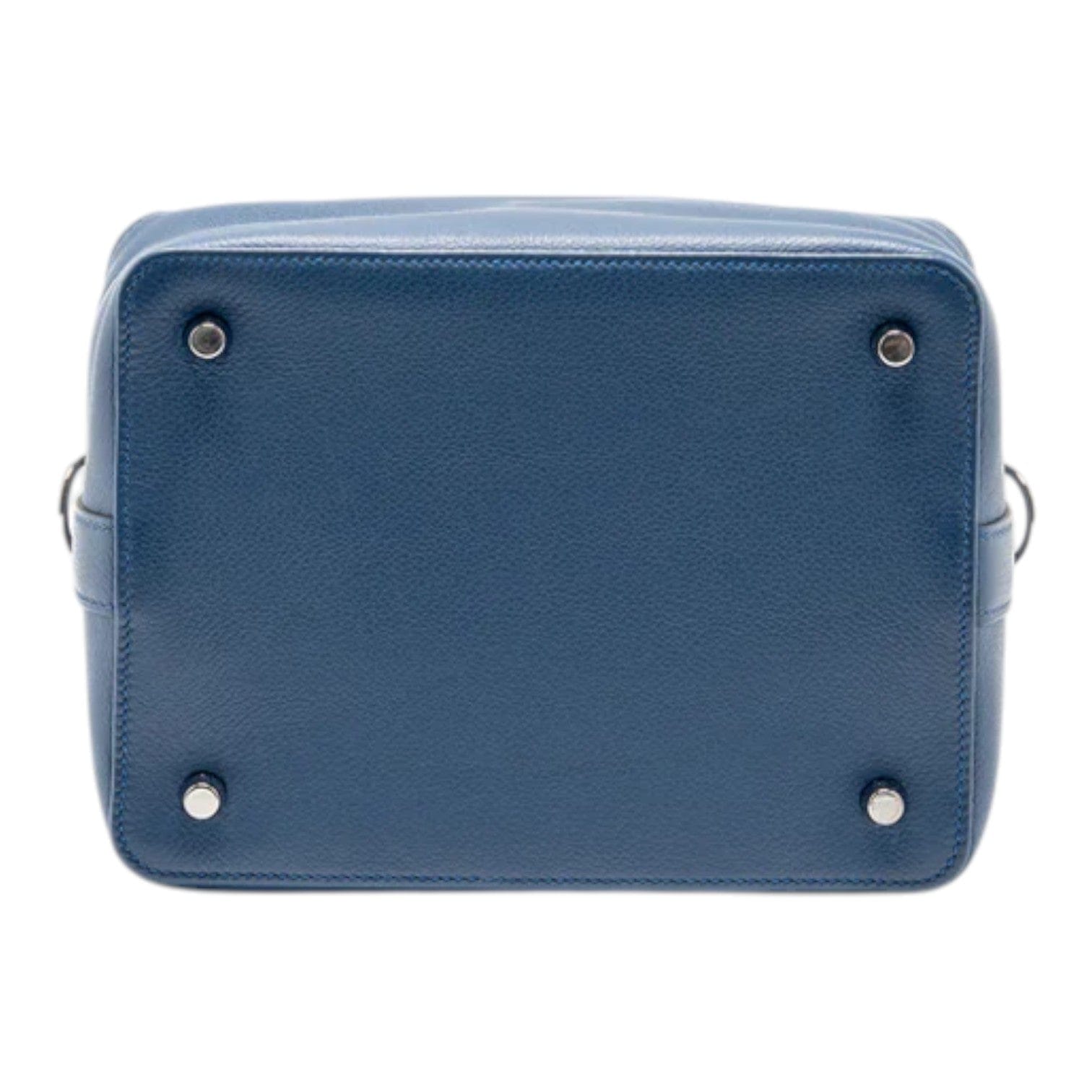 Hermes Hermes Toolbox 20 Evercolor Blue / Light Grey SHW