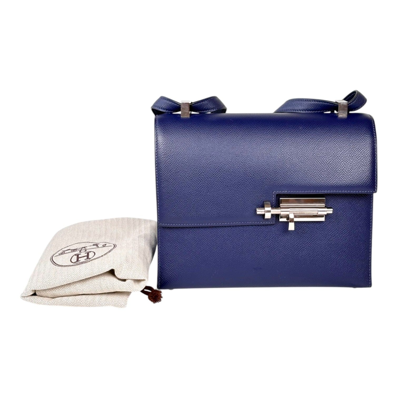 Hermes Hermes Verrou 21cm Blue - A Stamp
