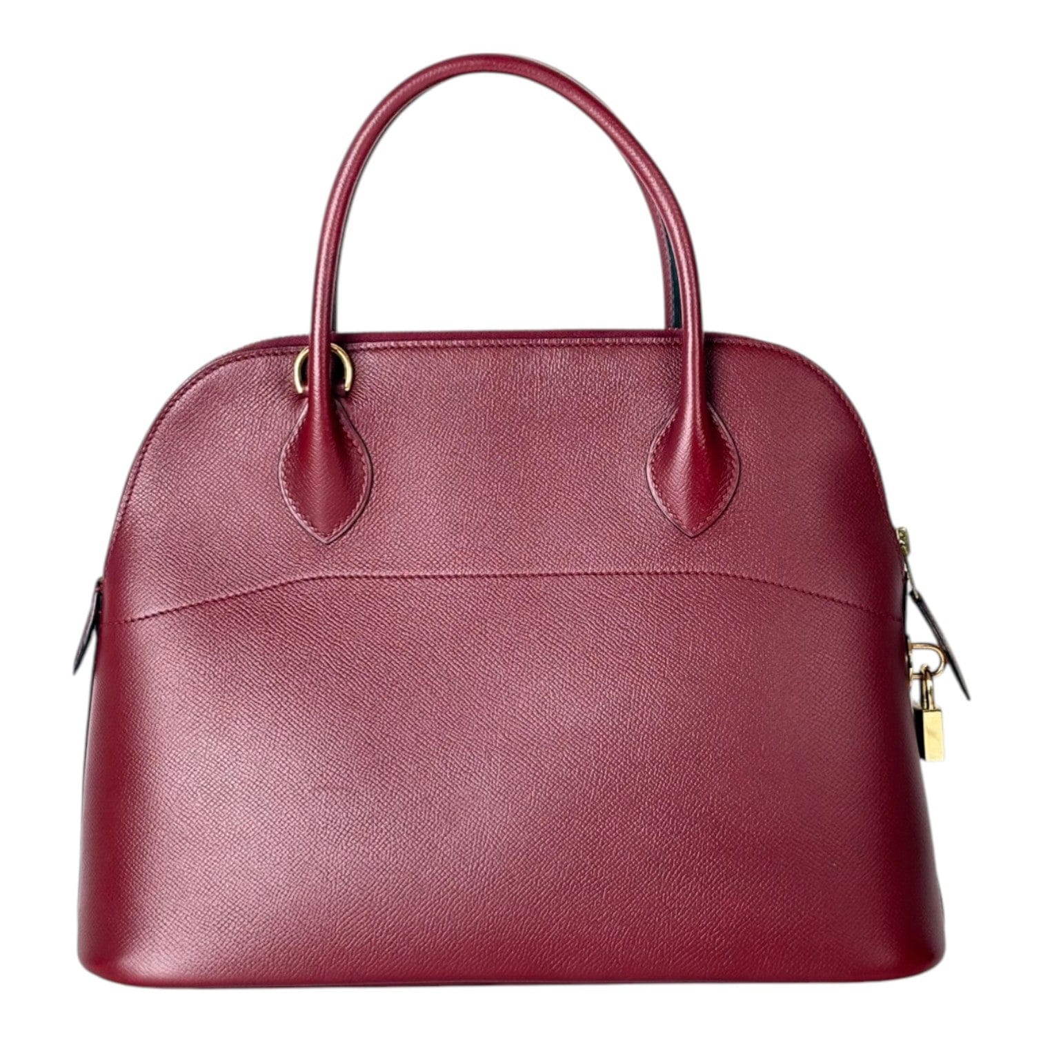 Hermes Hermes Vintage Bolide Dark Burgundy Coucheval Leather 31cm Bag