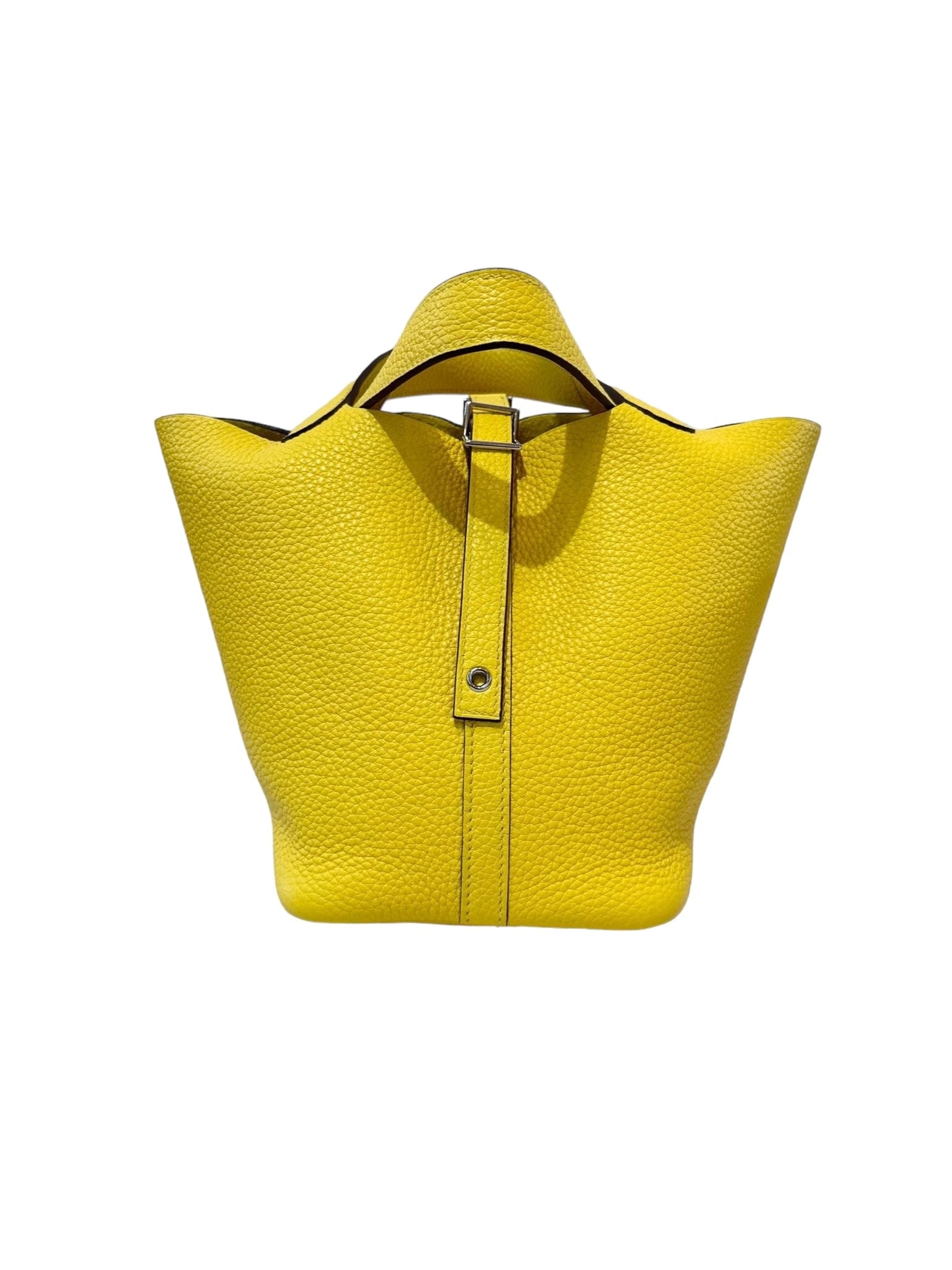 Hermes Hermes Yellow Picotin 18 with PHW