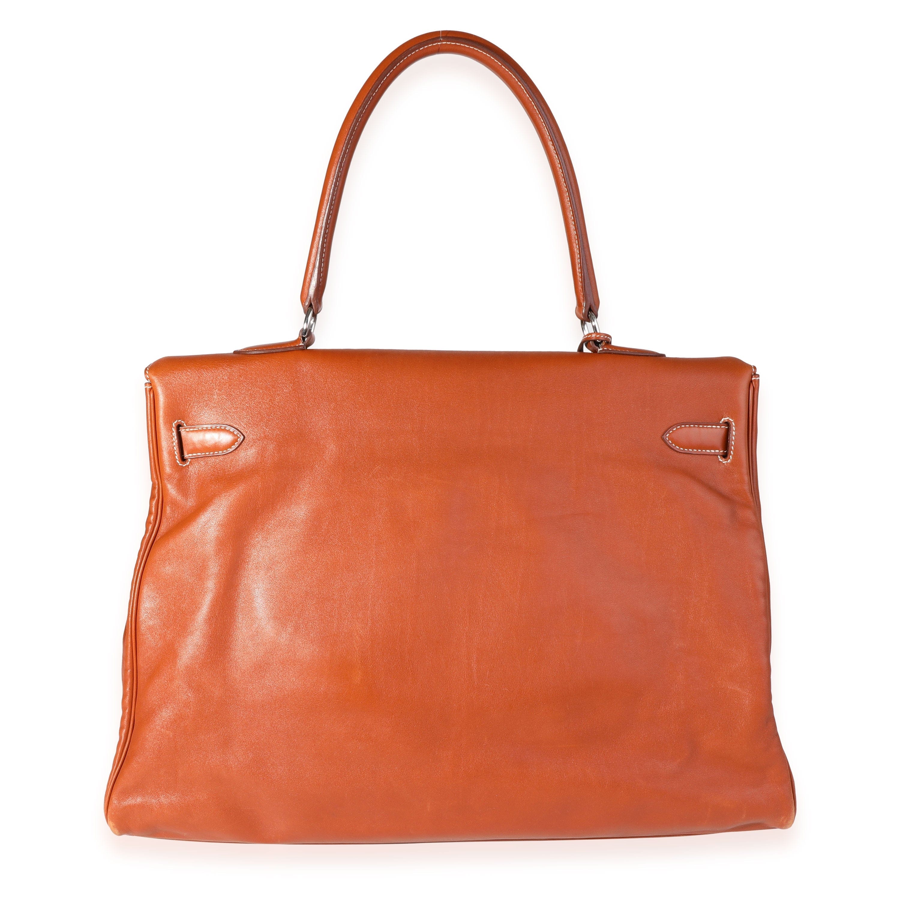 Hermès Fauve Sikkim Kelly Relax 50 PHW