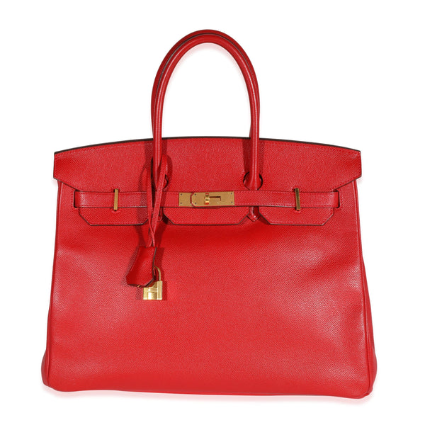 Hermès Hermès Rouge Casaque Epsom Birkin 35 GHW