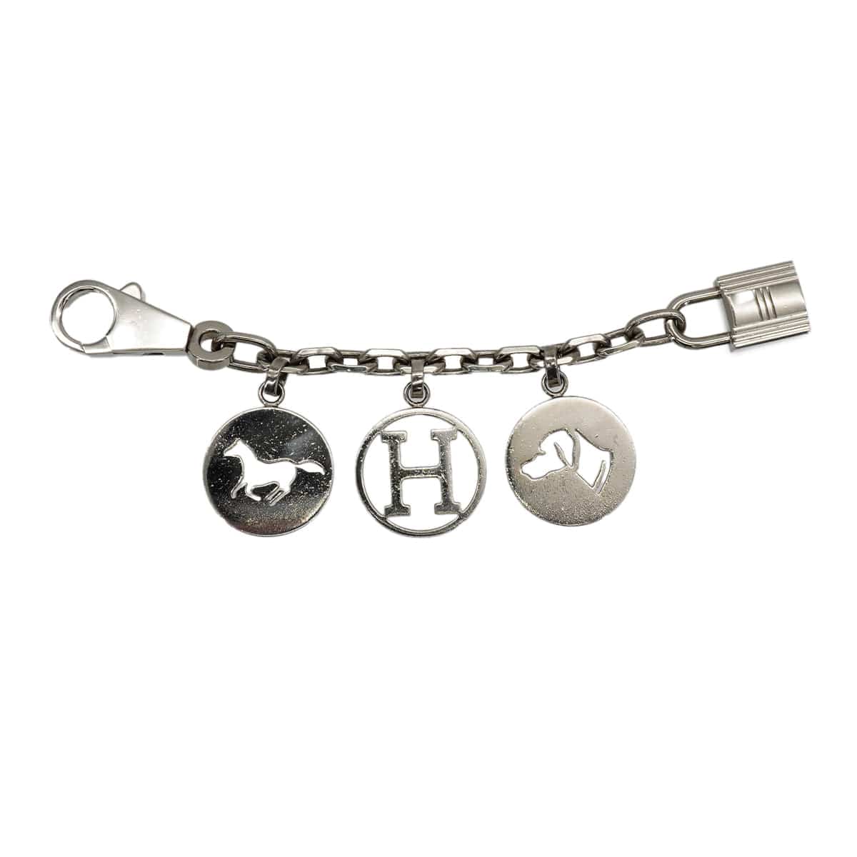 HERMES HERMES BAG CHARM AMULET 4 SILVER ACCESSORY 90326691