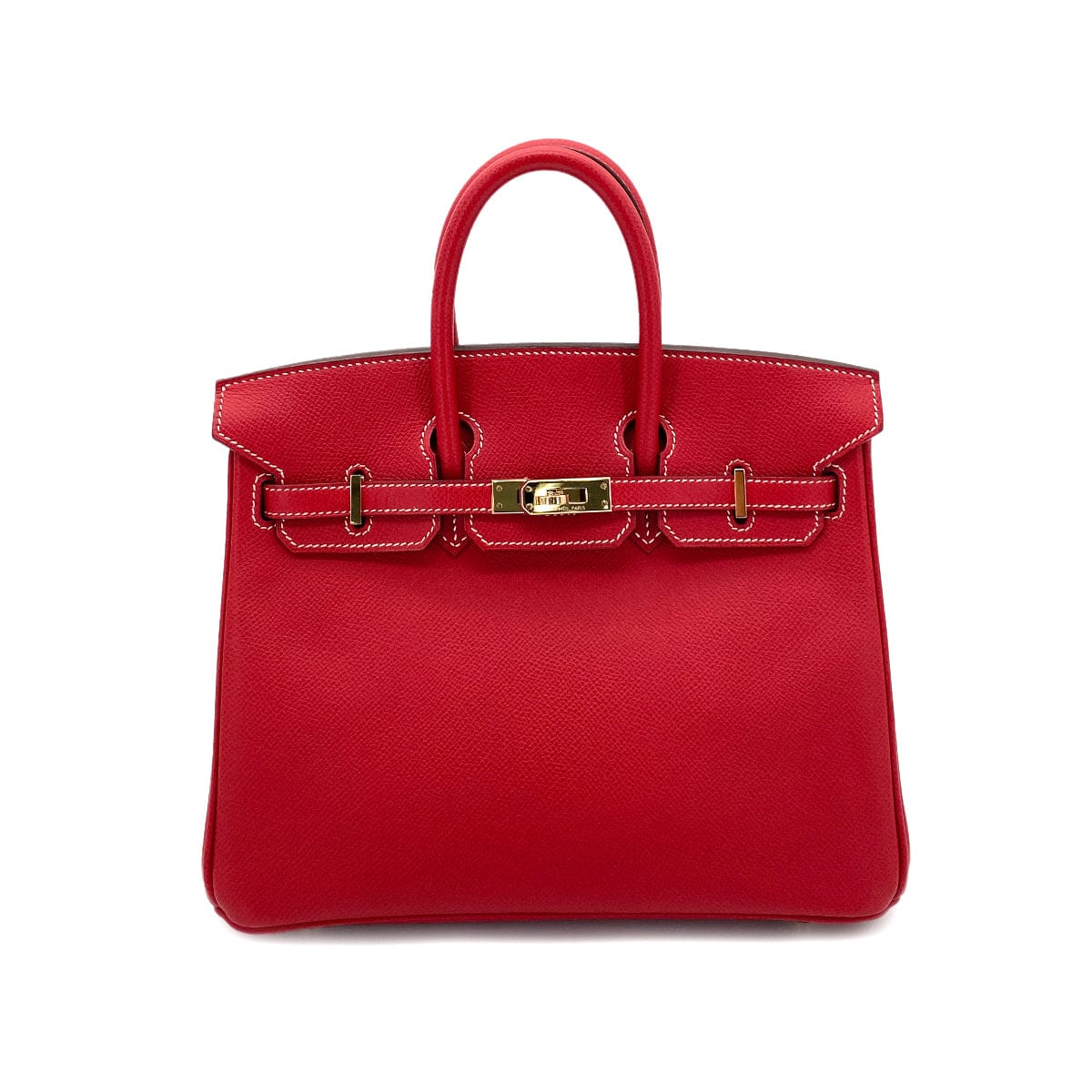 HERMES HERMES BIRKIN 25 CANDY ROUGE CASAQUE / BLUE THALASSA EPSOM PBHW #P 90251379