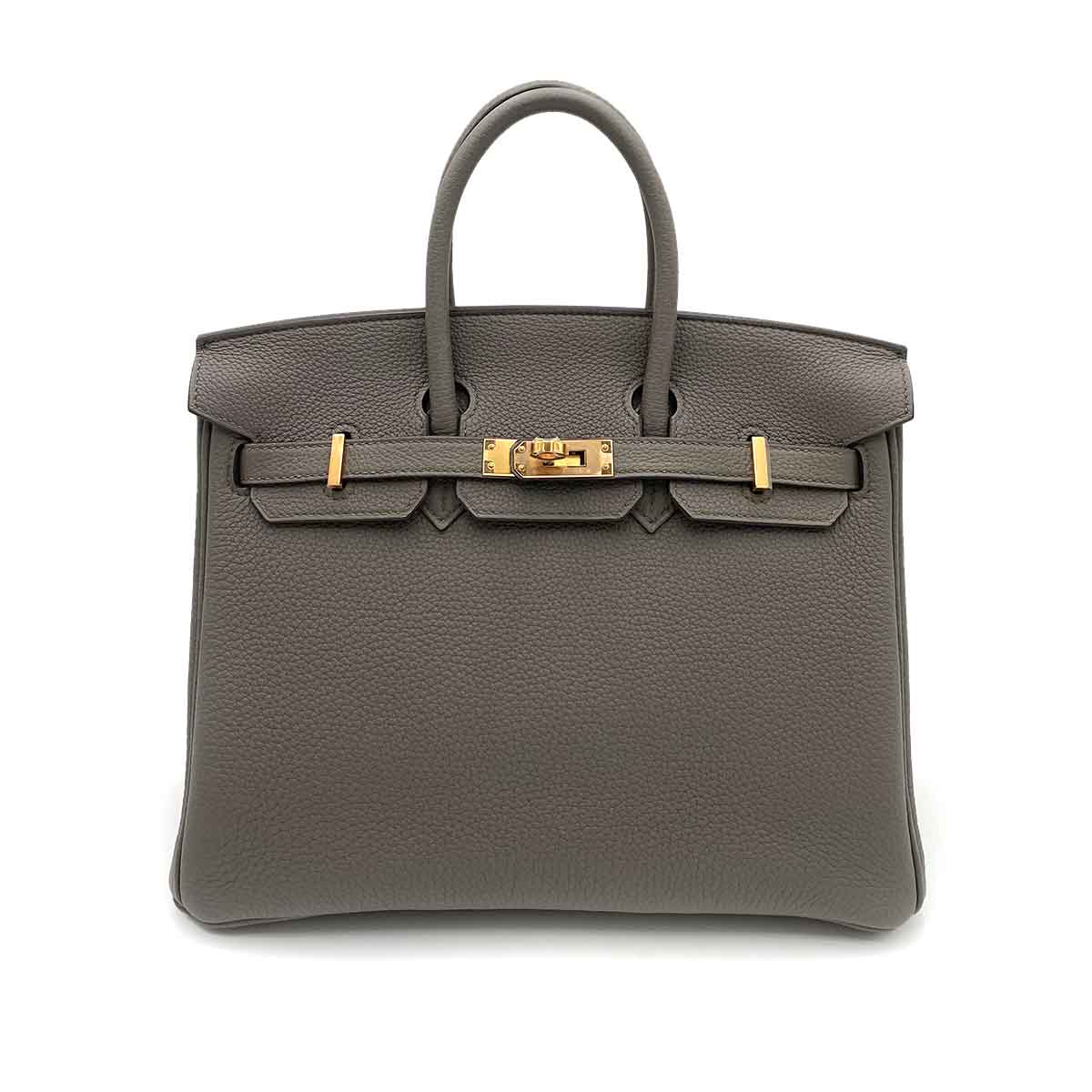 Hermès Hermès Birkin 25 Etain Togo RGHW #Z 90241668