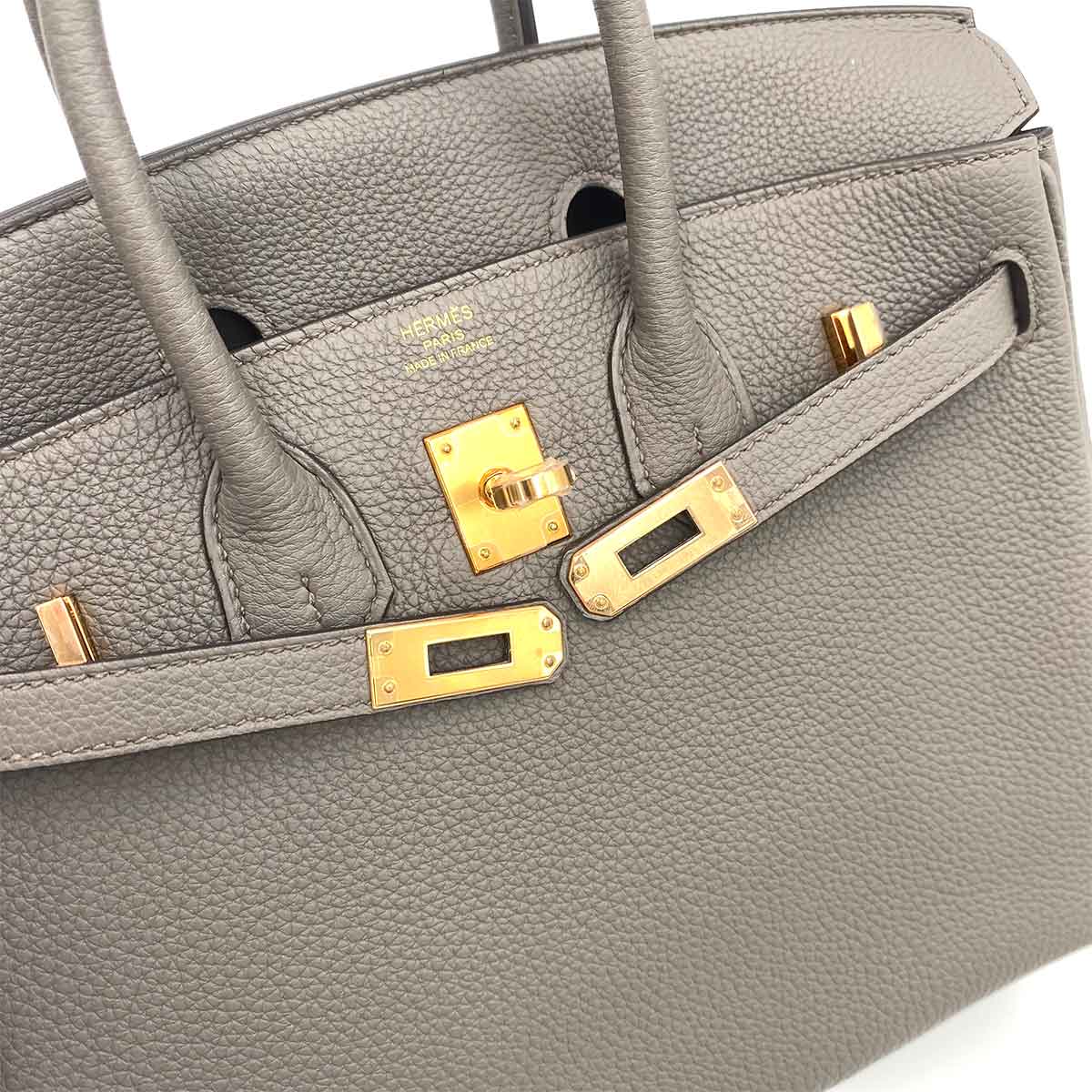 Hermès Hermès Birkin 25 Etain Togo RGHW #Z 90241668