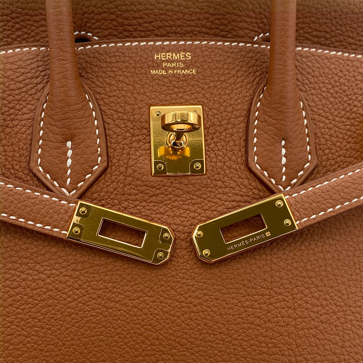 HERMES HERMES BIRKIN 25 GOLD TOGO HAND BAG X GOLD HARDWARE 90304976