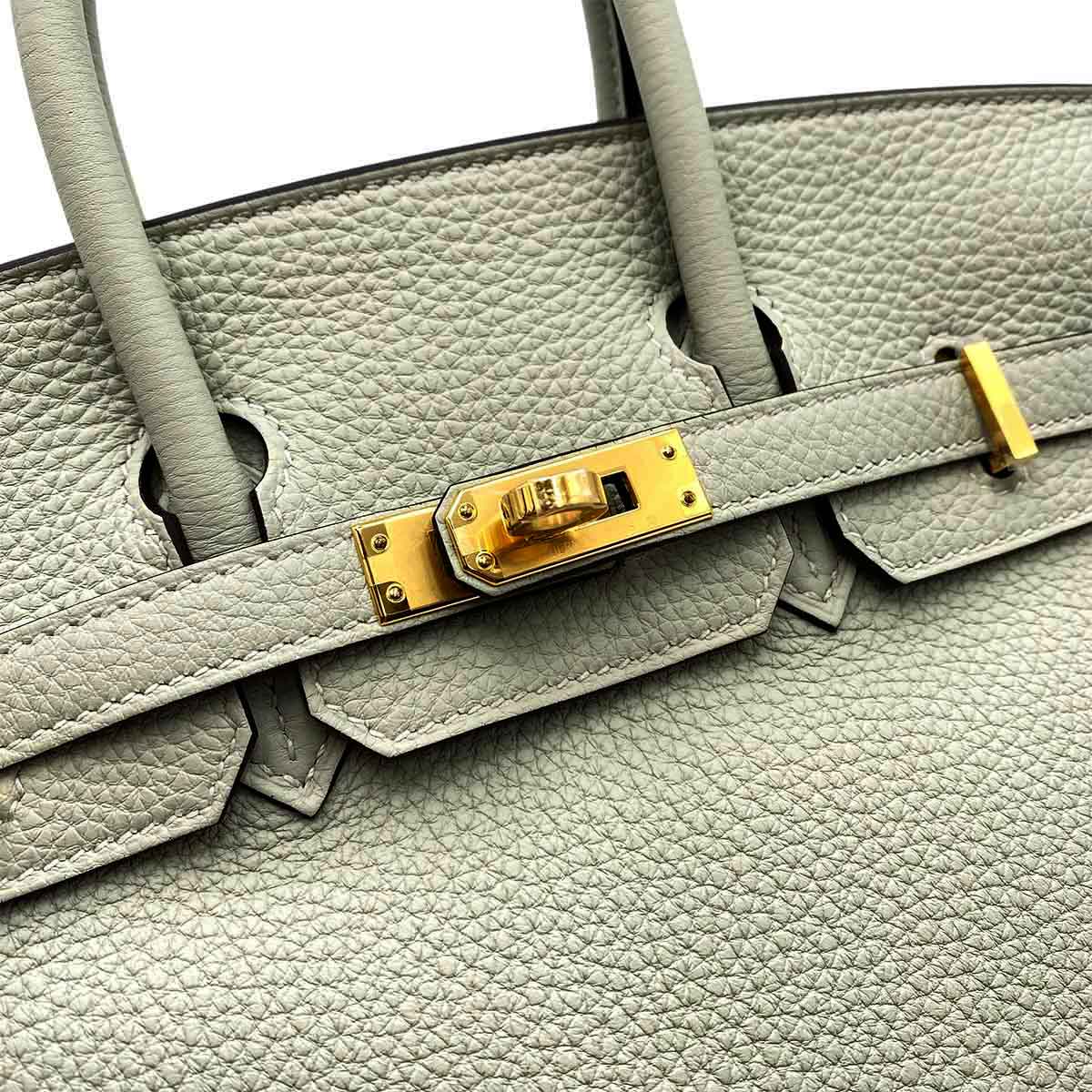 Hermès HERMES BIRKIN 25 GRIS NEVE TOGO HAND BAG B GHW 90231584