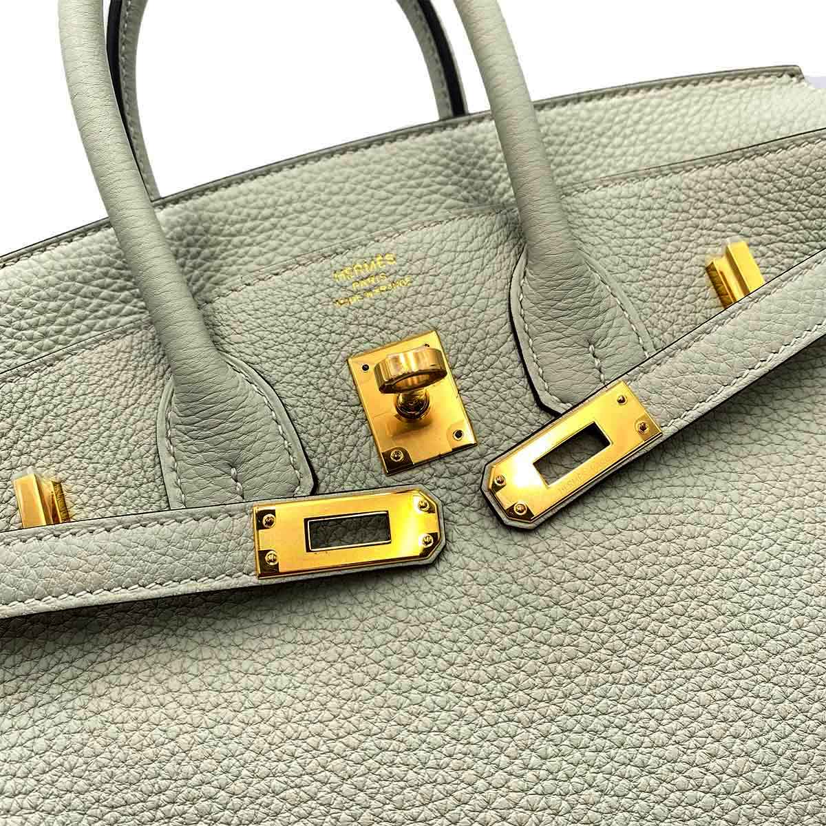 Hermès HERMES BIRKIN 25 GRIS NEVE TOGO HAND BAG B GHW 90231584