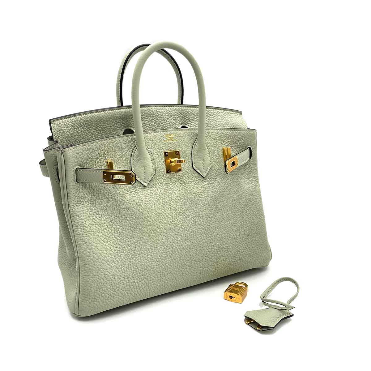 Hermès HERMES BIRKIN 25 GRIS NEVE TOGO HAND BAG B GHW 90231584