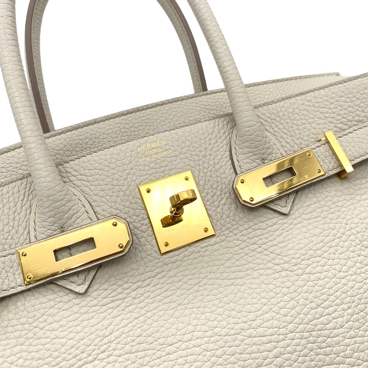 HERMES HERMES BIRKIN 30 BETON CLEMENCE GHW #A 90252570