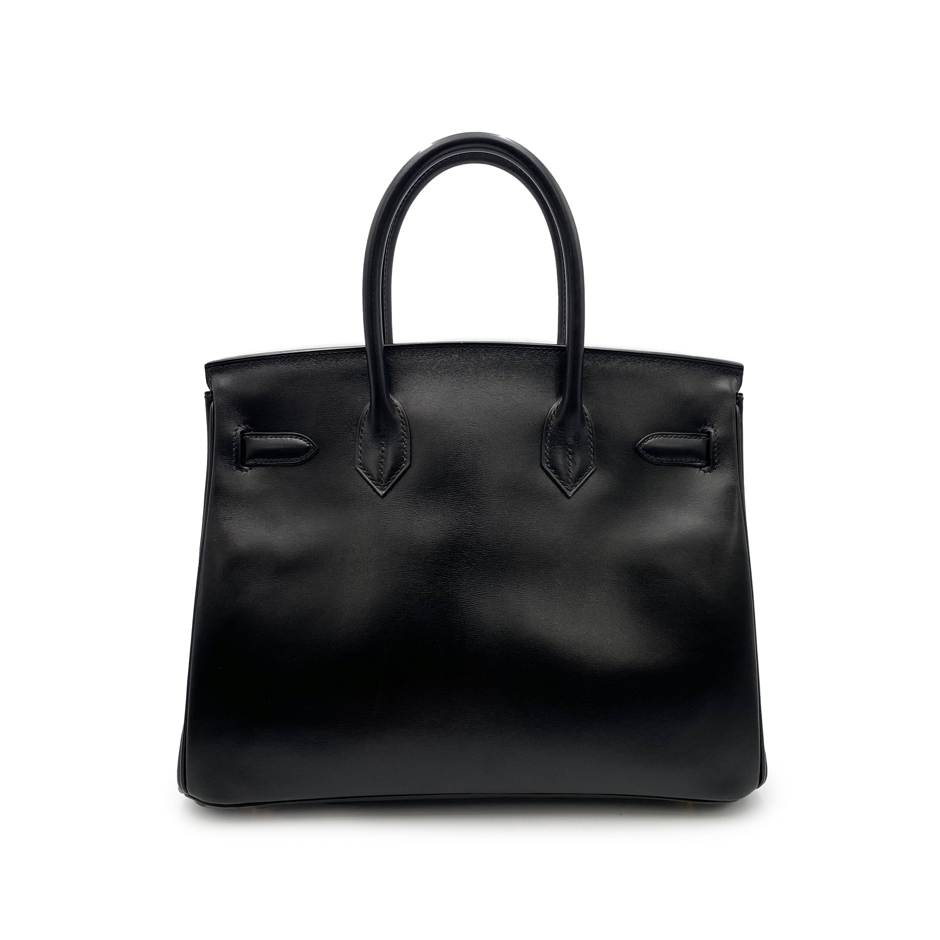 Hermès Hermes Birkin 30 Black Boxcalf GHW #G