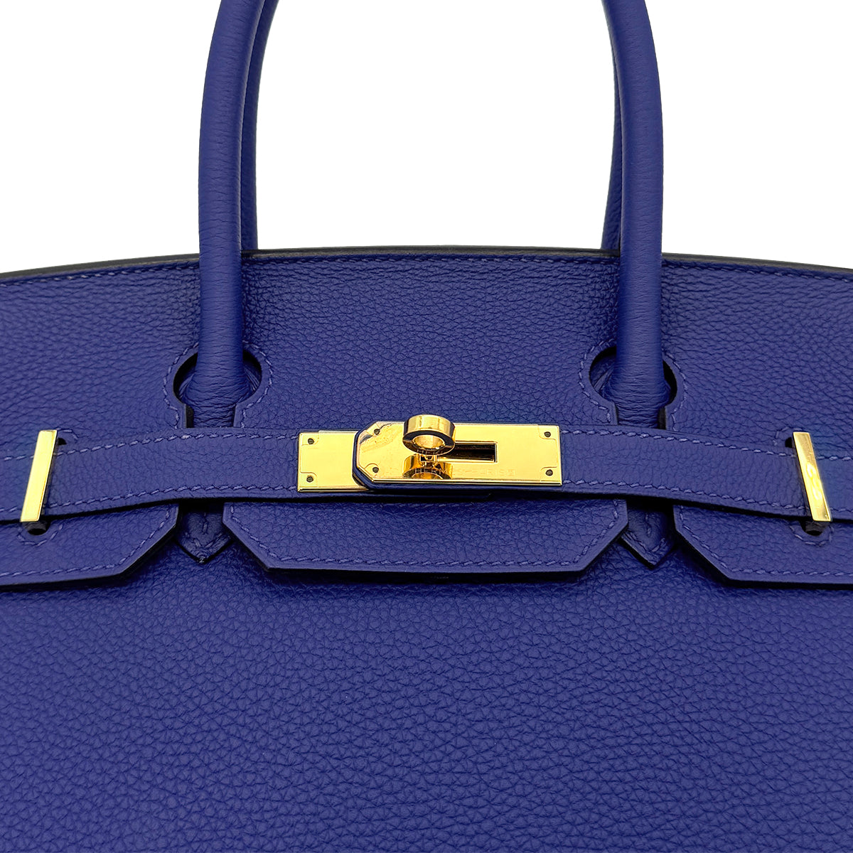 HERMES HERMES BIRKIN 30 BLUE ELECTRIQUE TAURILLON CLEMENCE HAND BAG X GHW 90300014