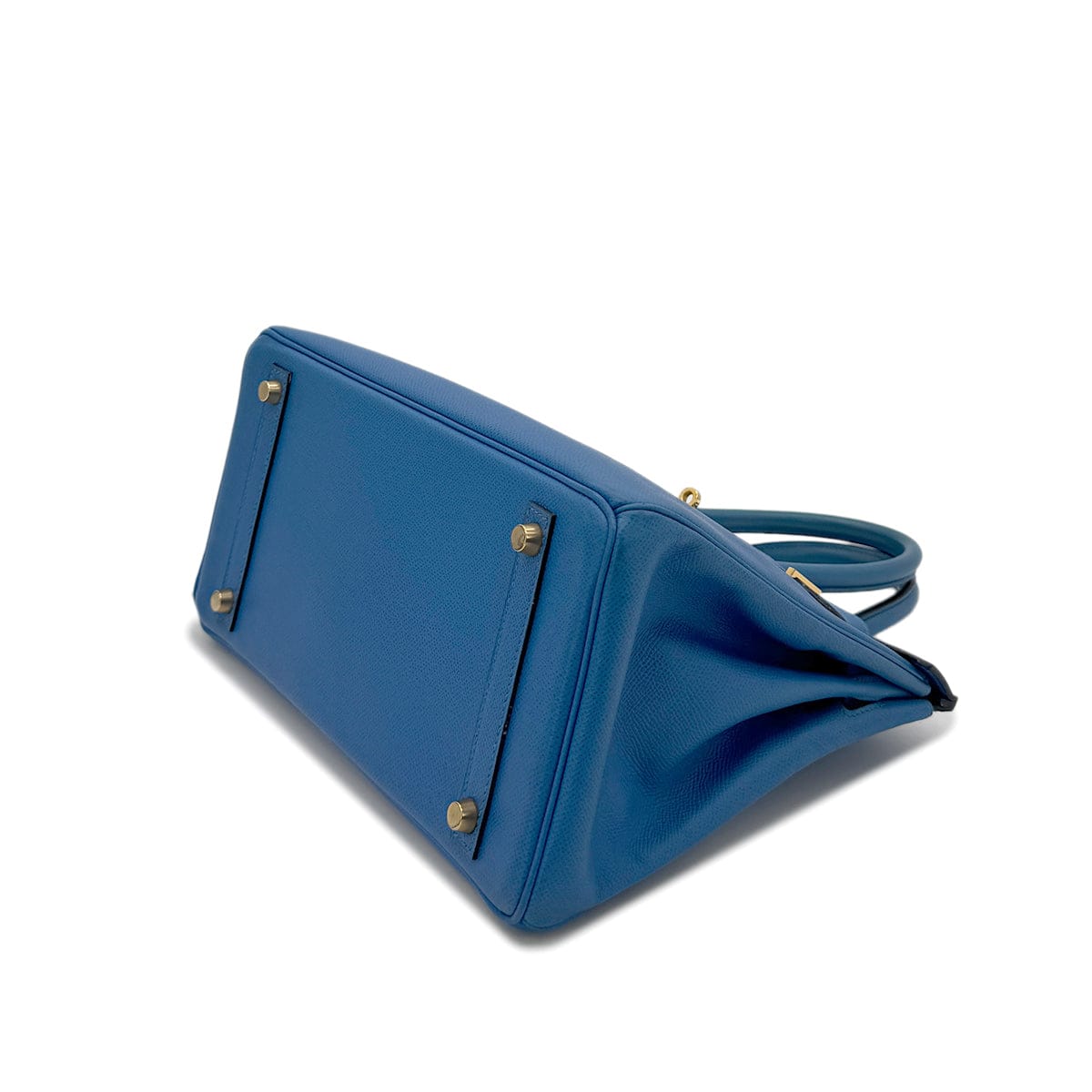 HERMES HERMES BIRKIN 30 BLUE FRANCE COUCHVEL HAND BAG 〇Z GHW 90299360