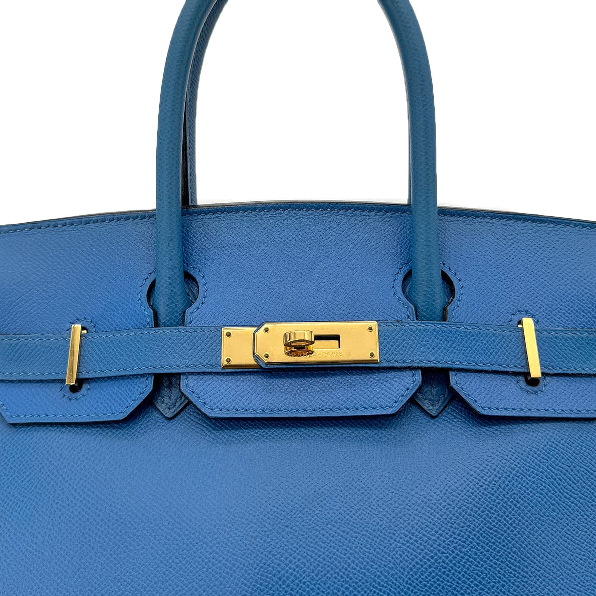 HERMES HERMES BIRKIN 30 BLUE FRANCE COUCHVEL HAND BAG 〇Z GHW 90299360