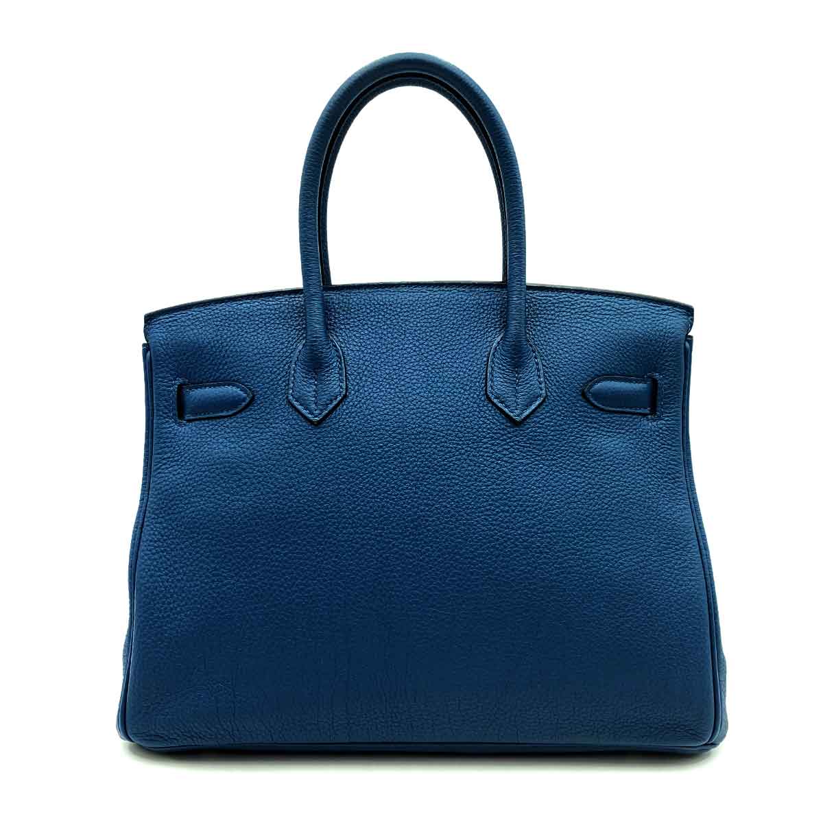 Hermès Hermes Birkin 30 Blue Izmir Togo PHW #Q