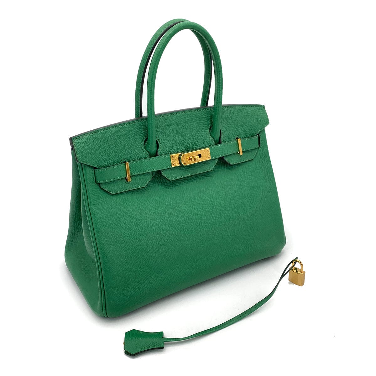 HERMES HERMES BIRKIN 30 CACTUS EPSOM HAND BAG D GHW 90233606