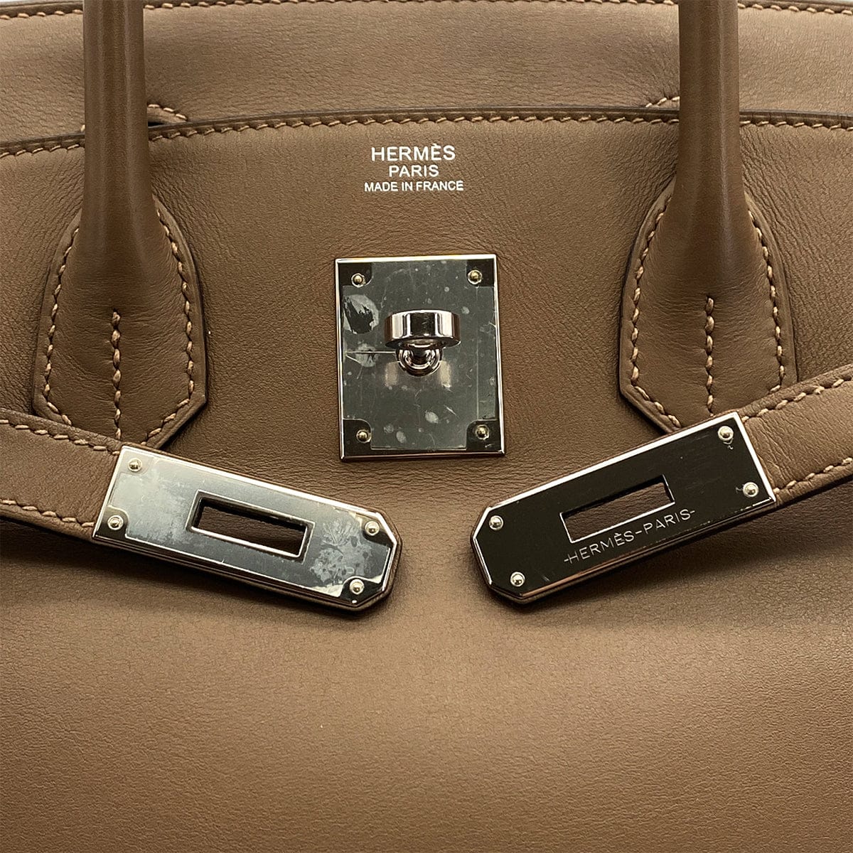 HERMES HERMES BIRKIN 30 ETOUPE SWIFT HAND BAG 2020 Y STAMP PALLADIUM HARDWARE 90325329