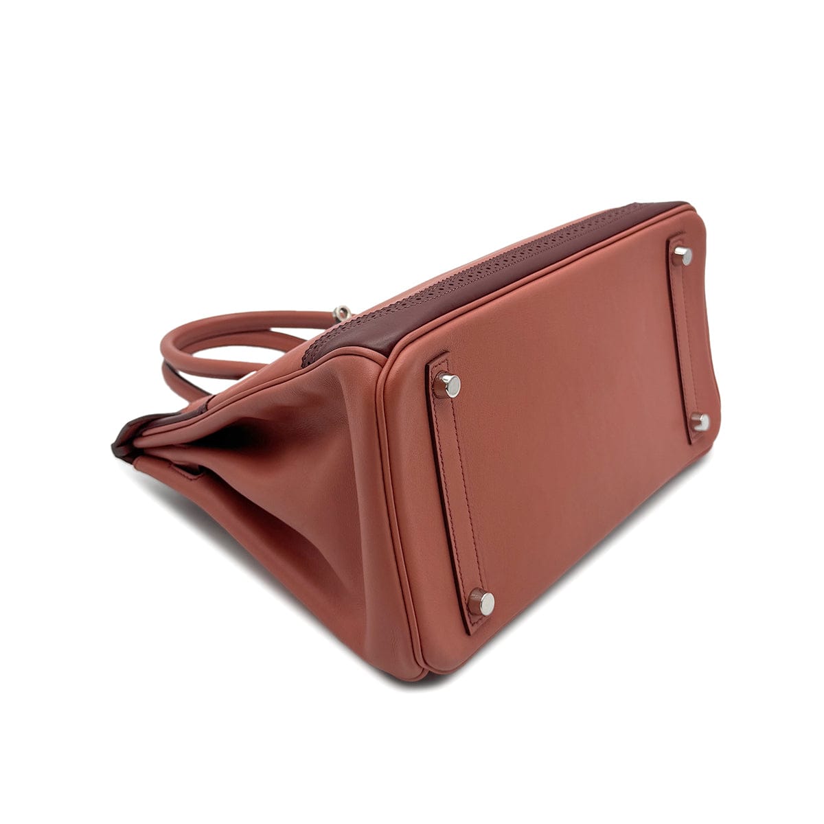 Hermes HERMES BIRKIN 30 GHILLIES ROSY ROUGE H SWIFT HAND BAG □P SHW 90274061