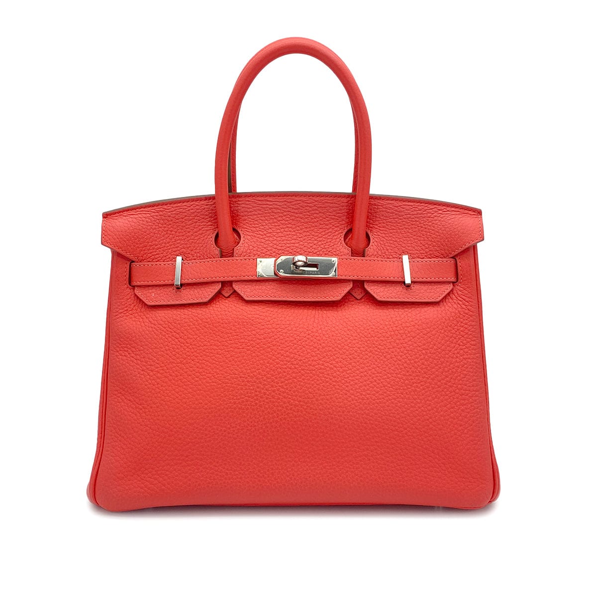 HERMES HERMES BIRKIN 30 ROSE JAIPUR TAURILLON CLEMENCE HAND BAG 2014 SQUARE R PALLADIUM HARDWARE 90325631