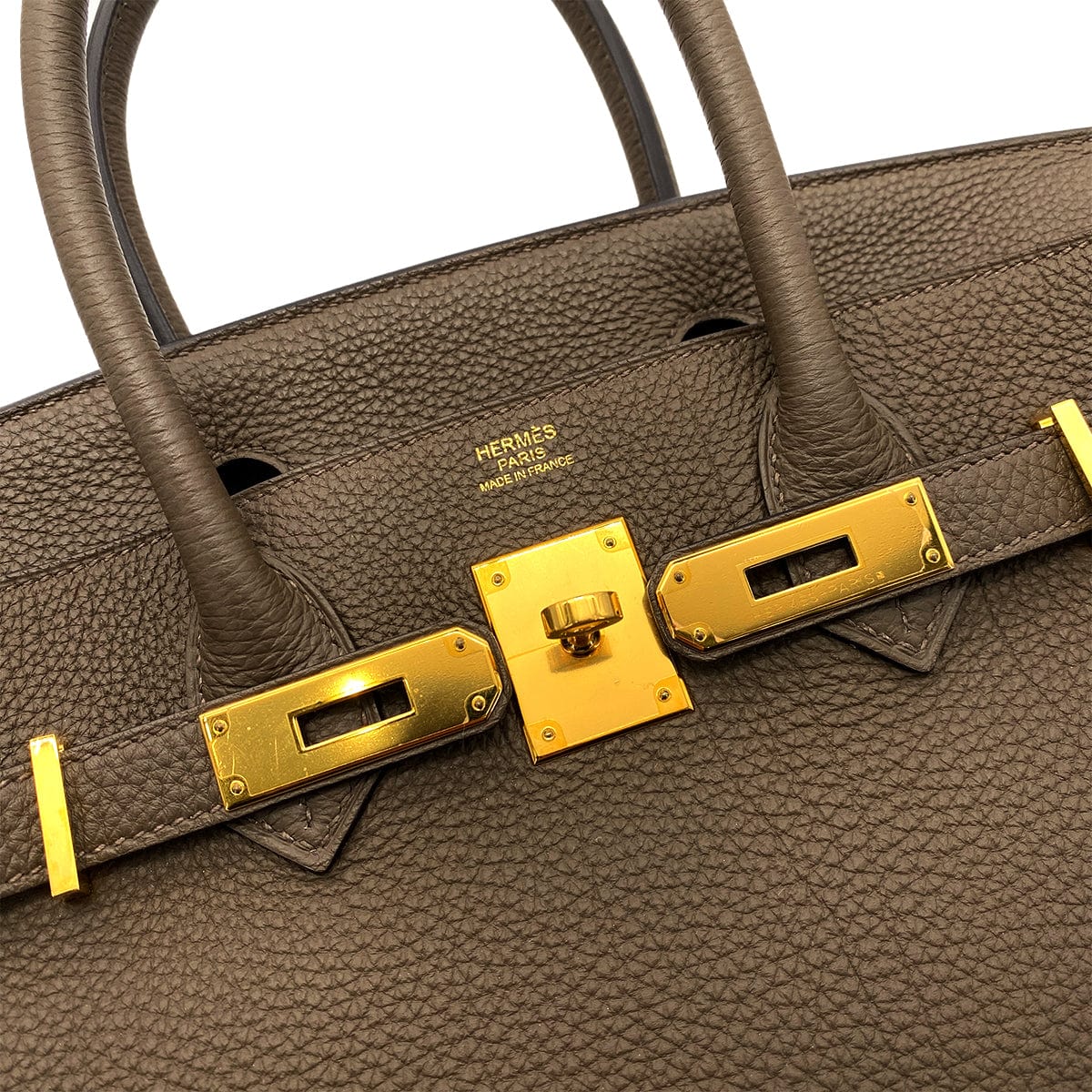 HERMES HERMES BIRKIN 30 TOUPE TOGO HAND BAG T GHW 90254697