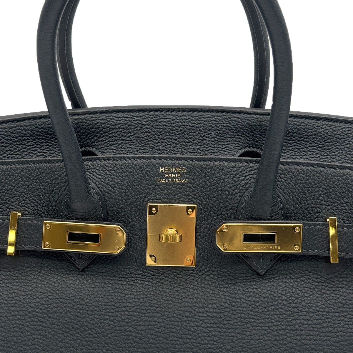 HERMES HERMES BIRKIN 30 VERT FONCE TOGO HAND BAG 2014 SQUARE R GOLD HARDWARE 90327248