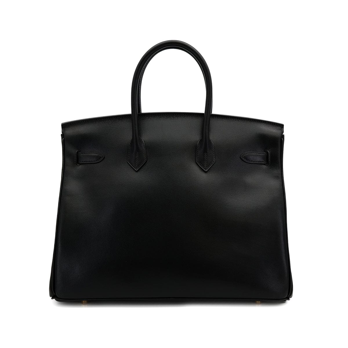 HERMES HERMES BIRKIN 35 BLACK BOX CALF HAND BAG □F GOLD HARDWARE 90307912