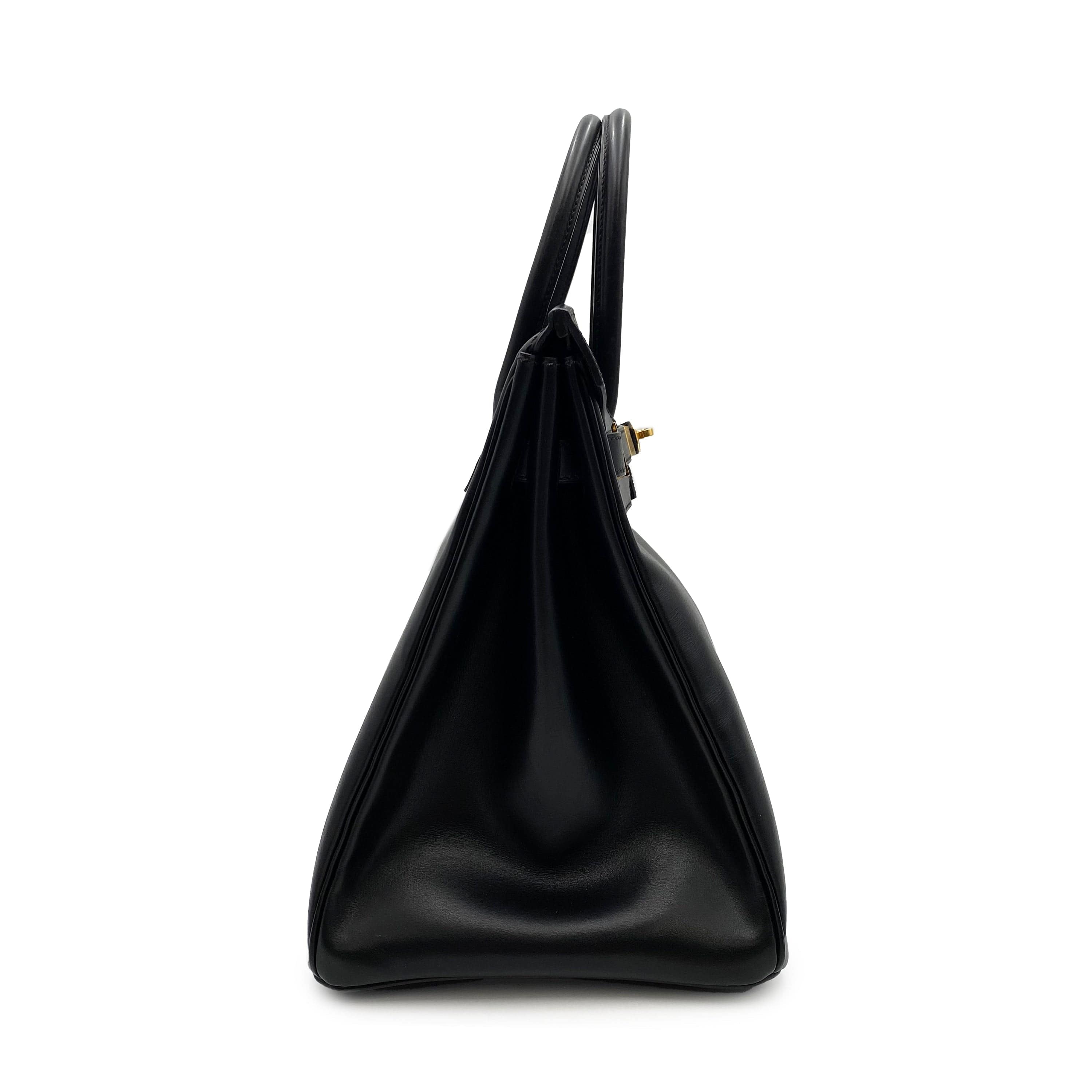 Hermès Hermes Birkin 35 Black Boxcalf GHW #F