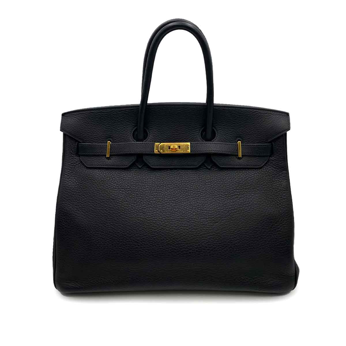 Hermès Hermès Birkin 35 Black Clemence GHW #H 90231283