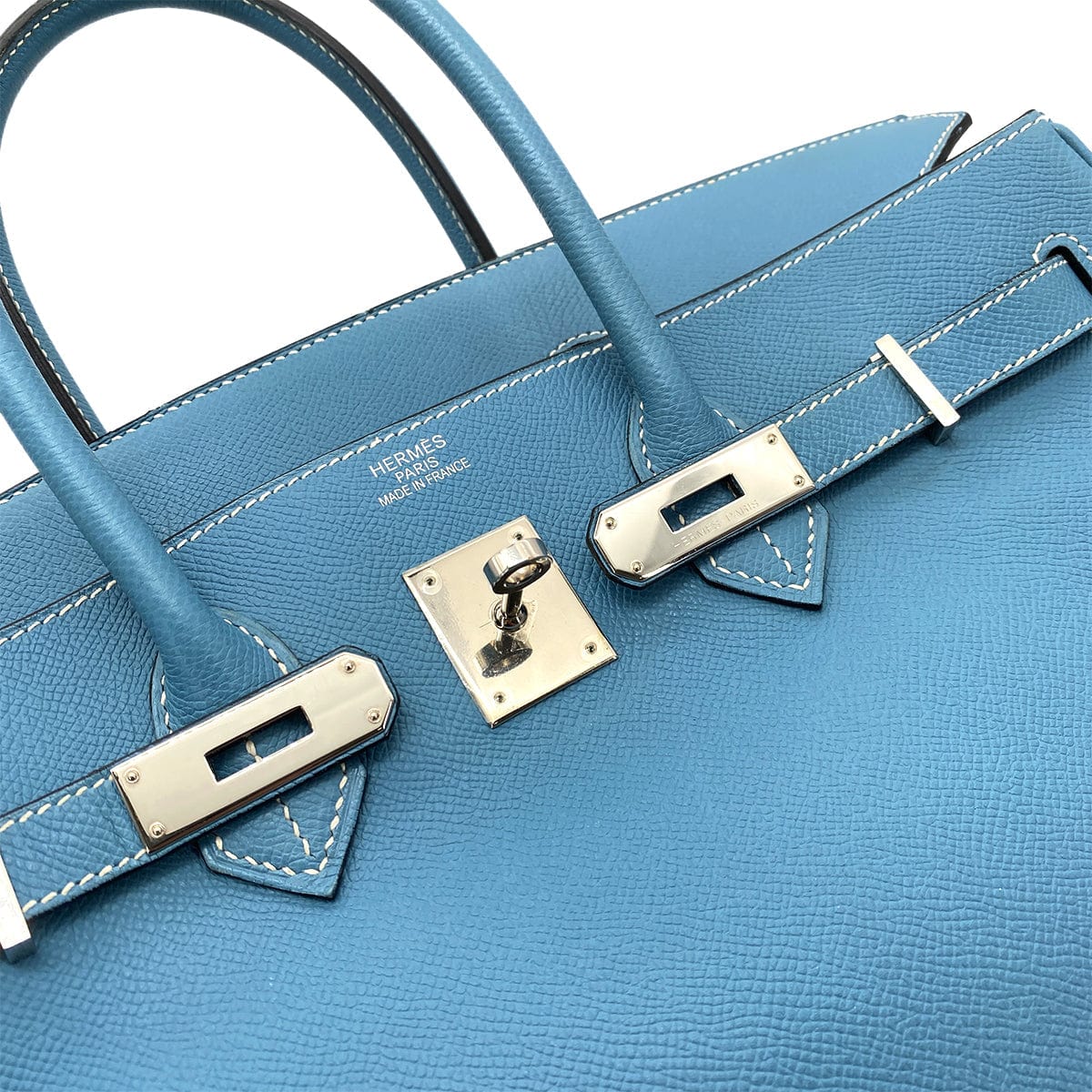 Hermès HERMES BIRKIN 35 BLUE JEAN EPSOM HAND BAG □K SHW 90253873