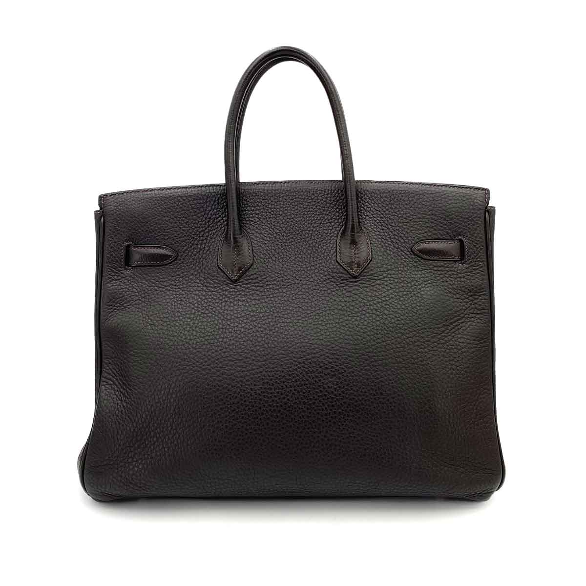 Hermès Hermès Birkin 35 Ebene Clemence PHW #E 90241686