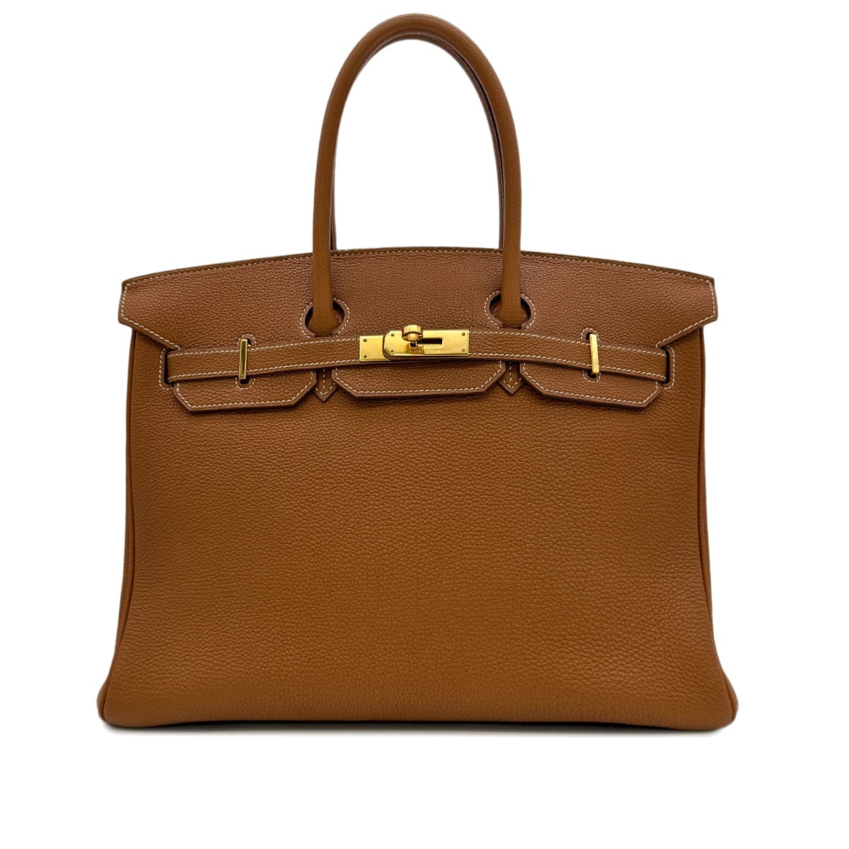 HERMES HERMES BIRKIN 35 GOLD TOGO HAND BAG □G GHW 90302188