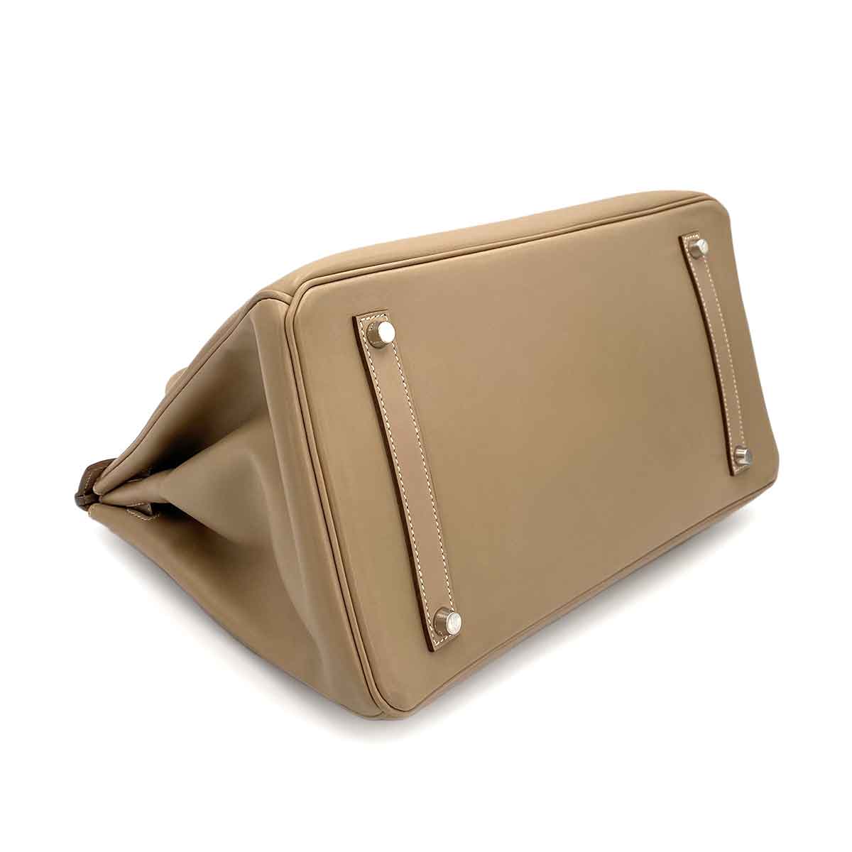 HERMES HERMES BIRKIN 35 GUILLOCHE ARGILE VEAU TADELAKT HAND BAG □Q 90242126