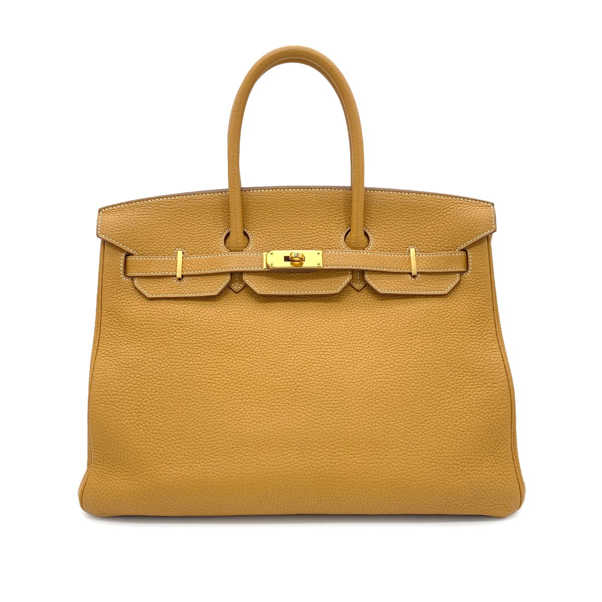 Hermes HERMES BIRKIN 35 NATUREL SABLE TAURILLON CLEMENCE HAND BAG T GHW 90275153