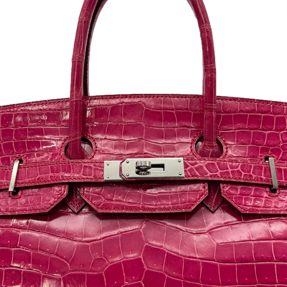 HERMES HERMES BIRKIN 35 ROSE SHEHERAZADE POROSUS HAND BAG □H SHW 90285102