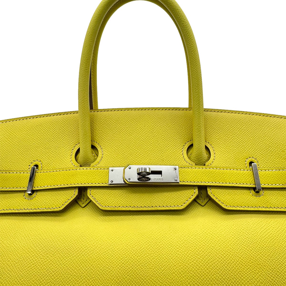 HERMES HERMES CANDY BIRKIN 35 LIME GRIS PERLE VEAU EPSOM HAND BAG □O SHW 90284559