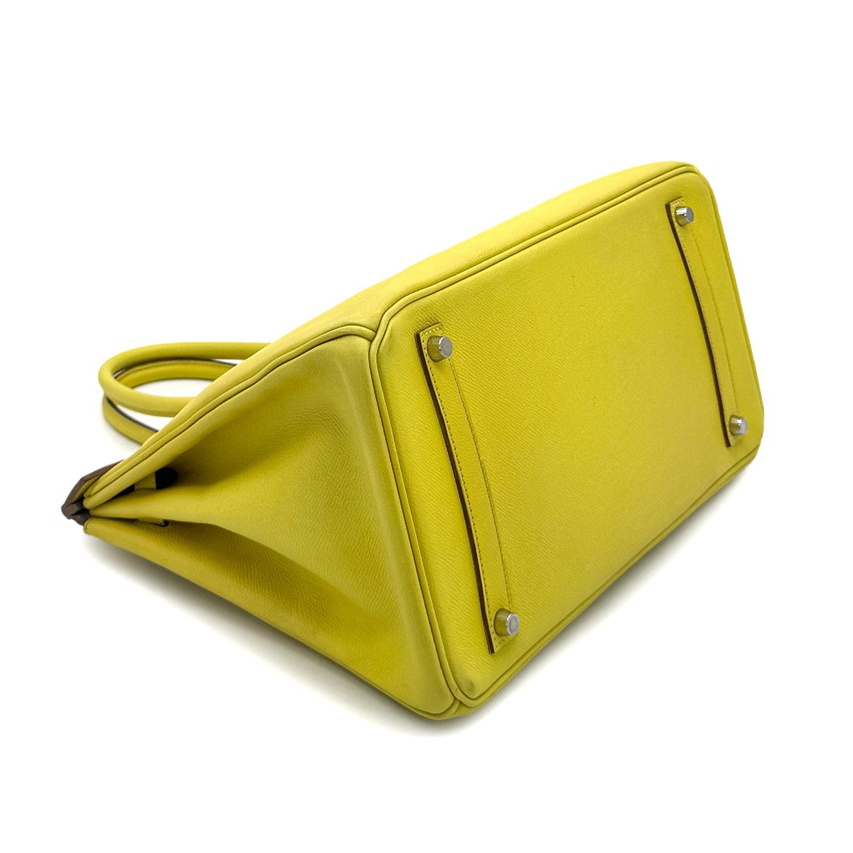 HERMES HERMES CANDY BIRKIN 35 LIME GRIS PERLE VEAU EPSOM HAND BAG □O SHW 90284559