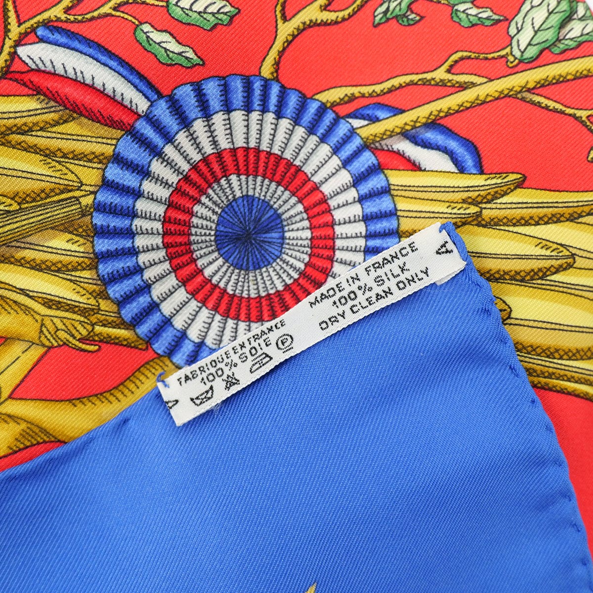 HERMES HERMES CARRE 90 LIBERTE EGALITE FRATERNITE REPUBLIQUE FRANCAISE 1789 SCARF SILK MULTICOLOR 90304196