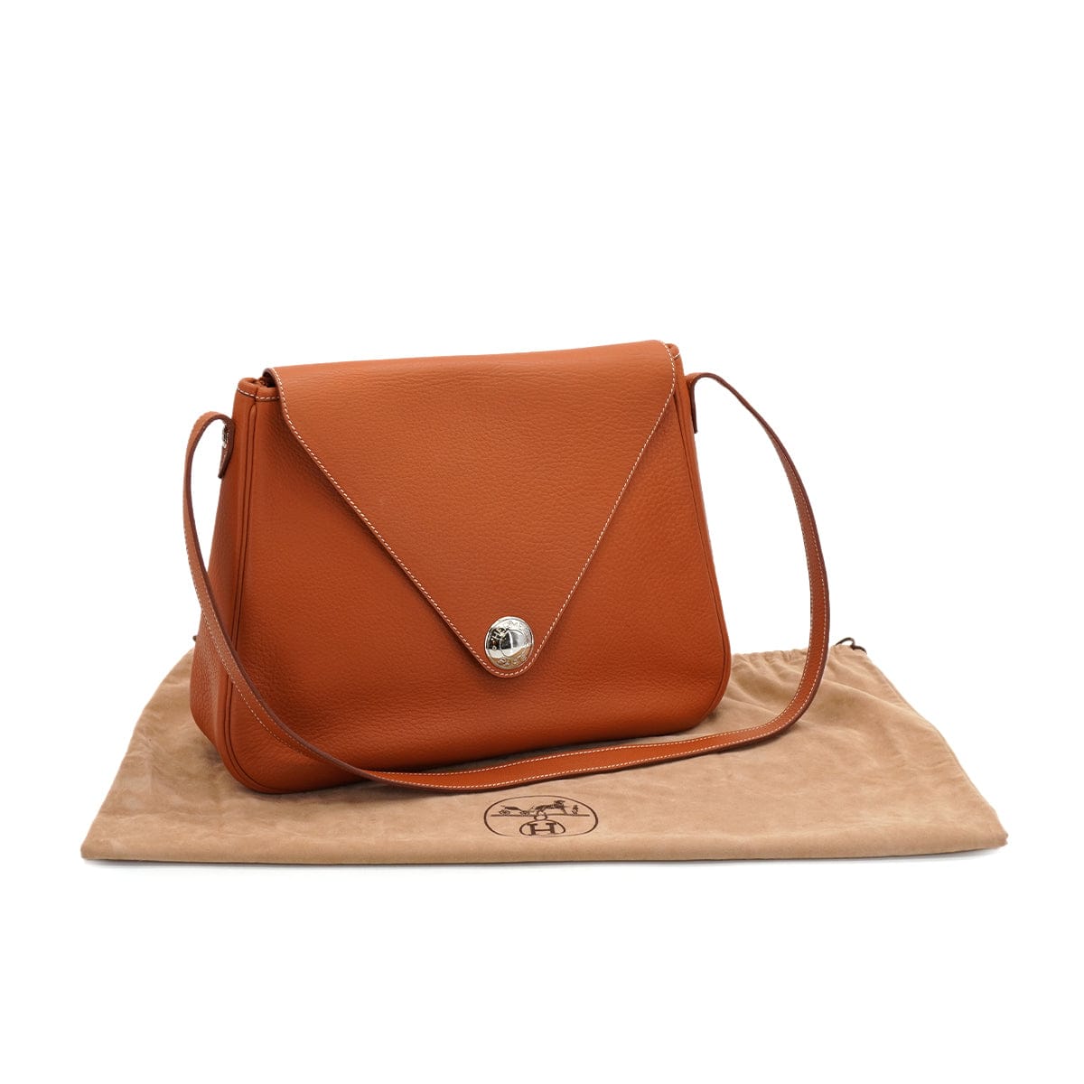 HERMES HERMES CHRISTINE NOISETTE TAURILLON CLEMENCE SHOULDER BAG 1996 CIRCLE Z 90326840