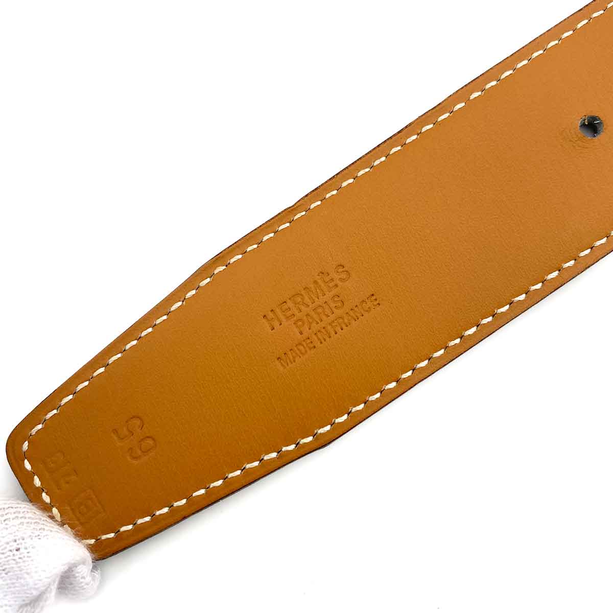 Hermès Hermès Constance Belt Black Boxcalf #B 90242344