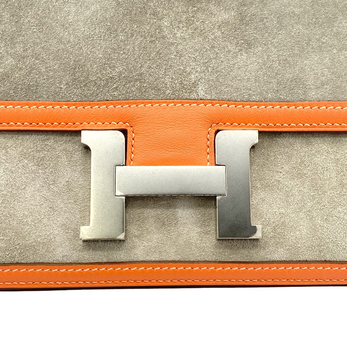 HERMES HERMES CONSTANCE ELAN GRIS PERLE CREVETTE DEBRIS SWIFT SHOULDER BAG □Q PHW 90304915