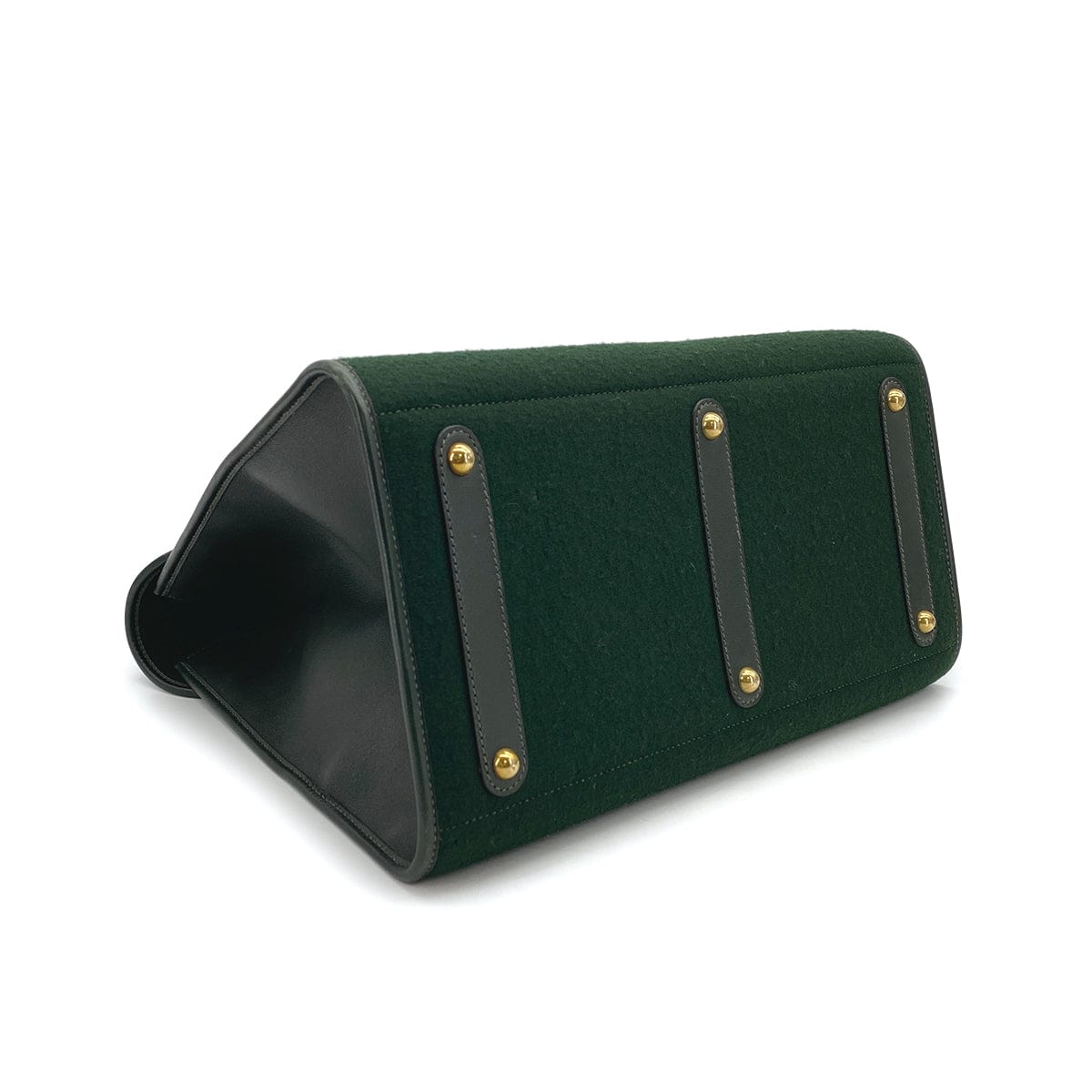 HERMES HERMES FEU DOU VERT FEUTRE HAND BAG 1996 CIRCLE Z 90311887
