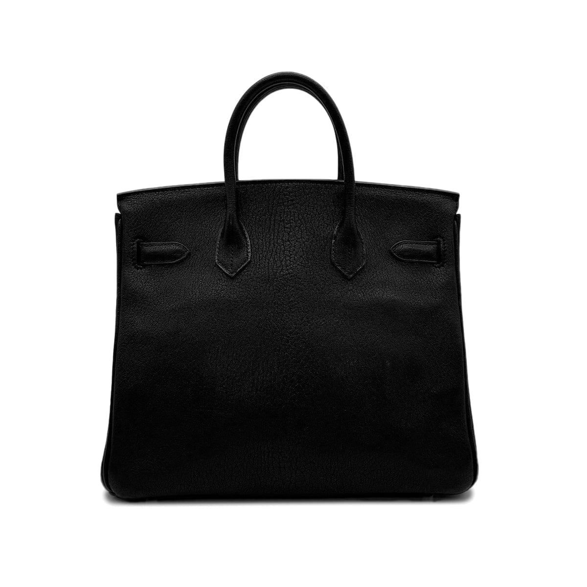 HERMES HERMES HAUT A COURROIES 28 BLACK CHEVRE COROMANDEL HAND BAG ▢L SHW 90302184