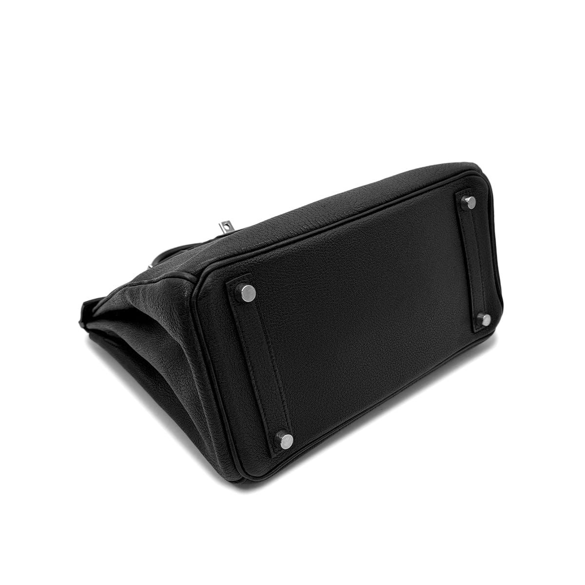 HERMES HERMES HAUT A COURROIES 28 BLACK CHEVRE COROMANDEL HAND BAG ▢L SHW 90302184