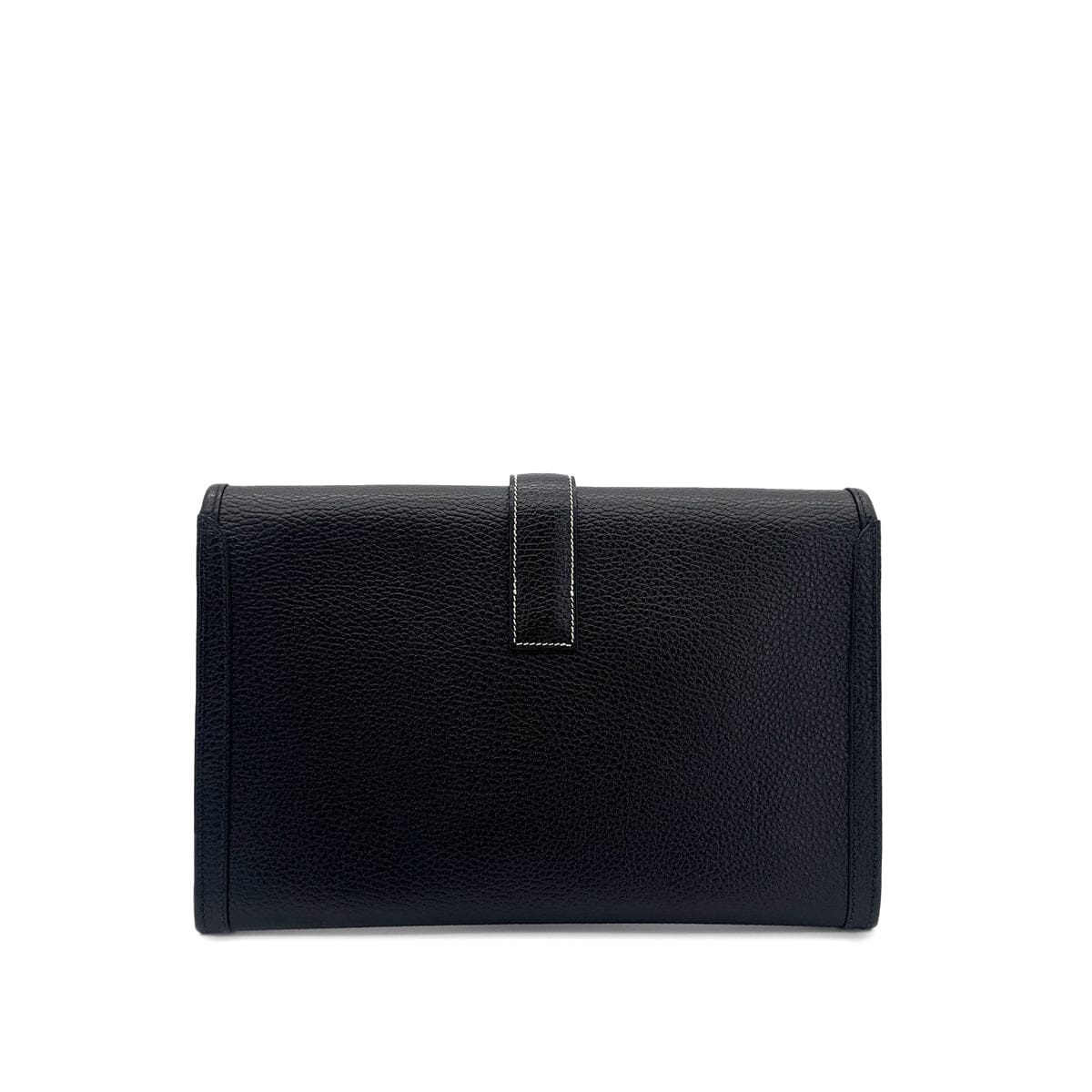 HERMES HERMES JIGE PM BLACK ARDENNES CLUTCH BAG □A 90304688