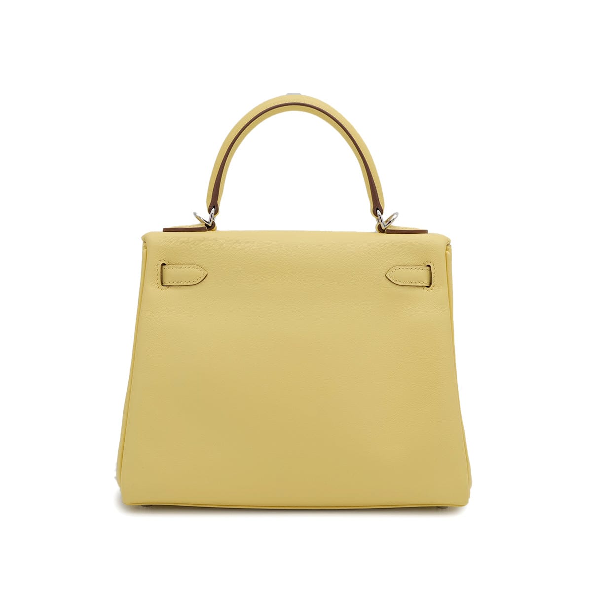 HERMES HERMES KELLY 25 RETOURNE JAUNE POUSSIN VEAU SWIFT HAND SHOULDER BAG 2021 Z PALLADIUM HARDWARE 90310259