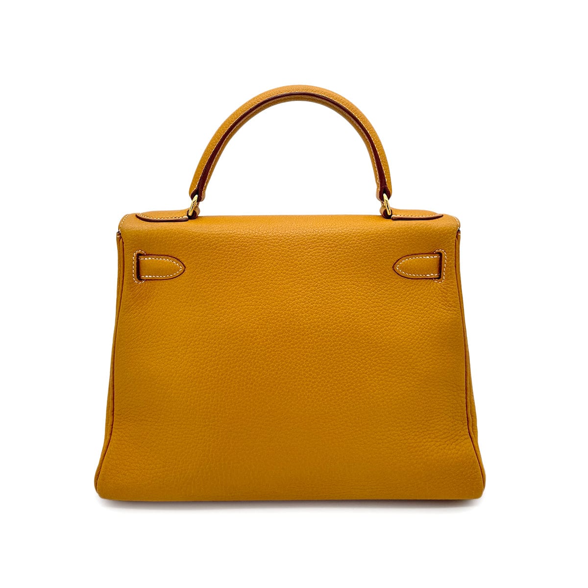 Hermes HERMES KELLY 28 RETOURNE NATURAL FJORD HAND SHOULDER BAG □C GHW 90269179