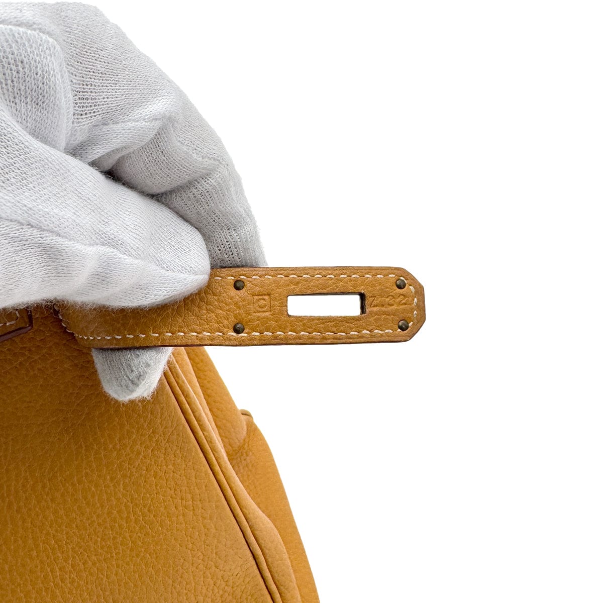 Hermes HERMES KELLY 28 RETOURNE NATURAL FJORD HAND SHOULDER BAG □C GHW 90269179