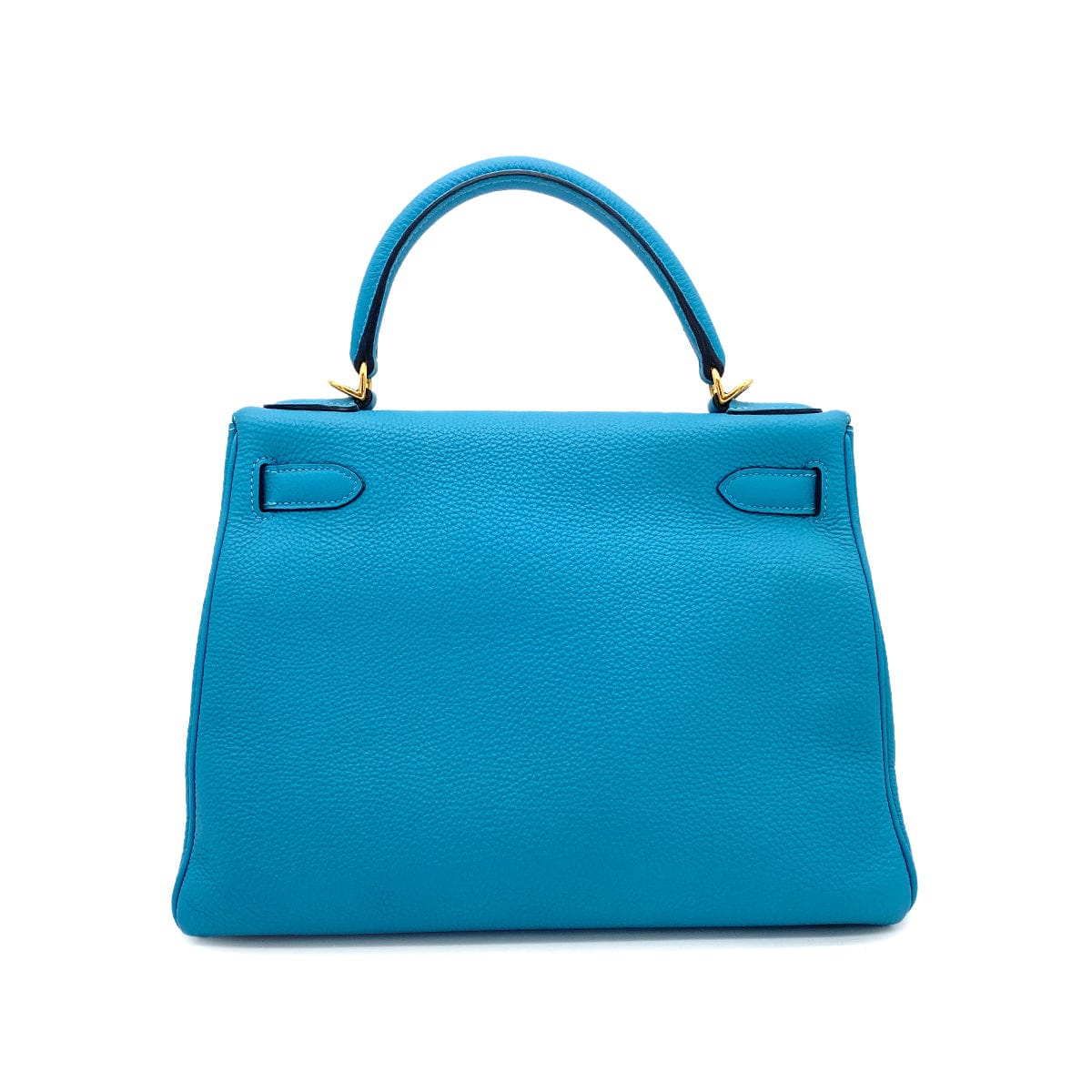Hermes HERMES KELLY 28 RETOURNE TURQUOISE TOGO HAND SHOULDER BAG □R GHW 90275976